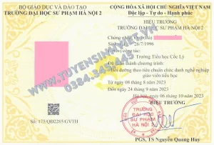chuẩn CDNN giáo viên Tiểu học