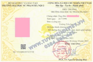 Chứng chỉ chức danh nghề nghiệp