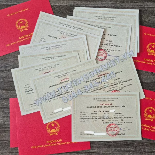 chung chi tin hoc co ban ho chi minh