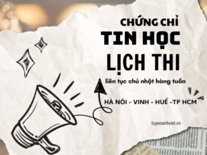 Các loại Chứng chỉ Tin học