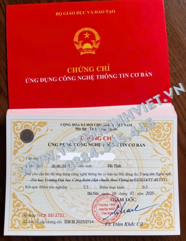 chung chi tin hoc co ban dai hoc cong doan 03 08