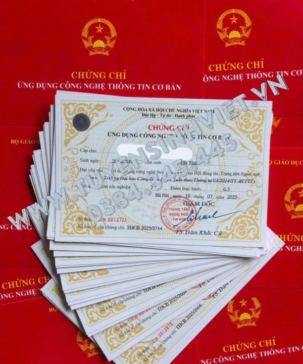 thi chung chi tin hoc co ban dai hoc cong doan 03 08 2025