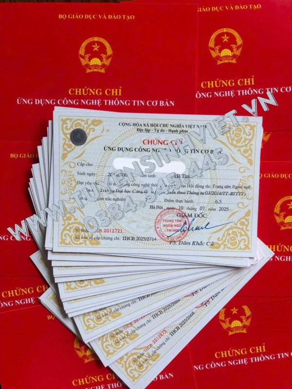 thi chung chi tin hoc co ban dai hoc cong doan 03 08 2025