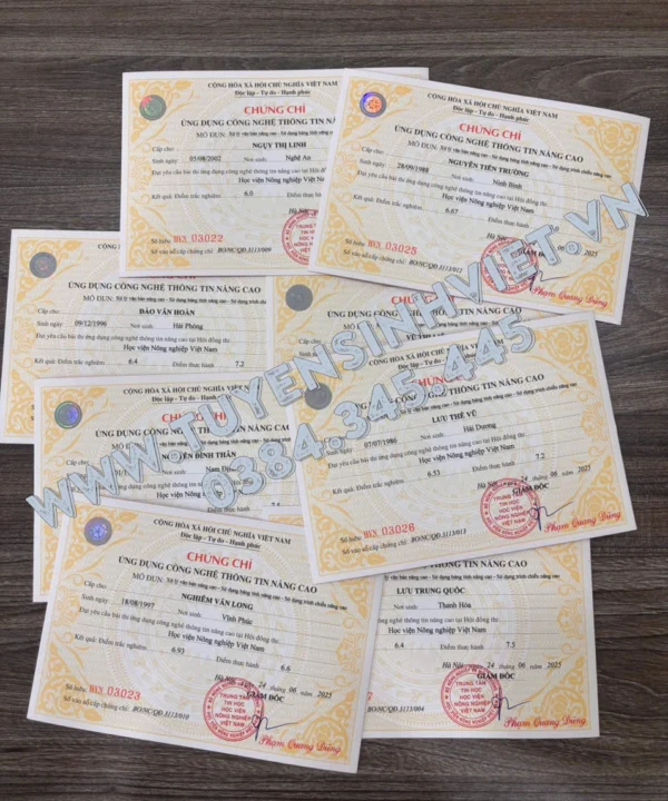 thi chung chi tin hoc hoc vien nong nghiep 1