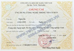 Thi Chứng Chỉ Tin Học Cơ Bản 03: Quy Trình, Đề Thi & Mẹo Học Hiệu Quả Số 1 8 Thi Chứng Chỉ Tin Học Cơ Bản 03