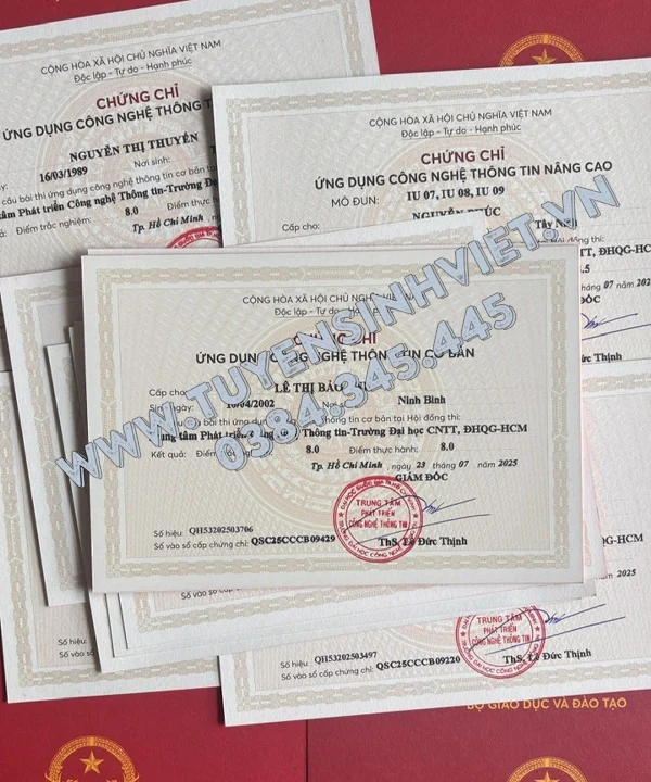 Chung chi Tin hoc Co ban tai ho chi minh