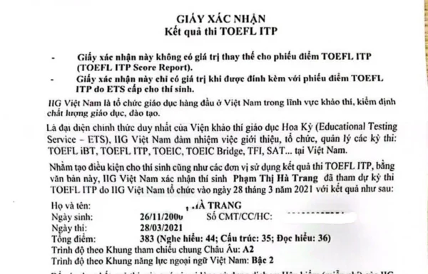 chung chi tieng anh toefl