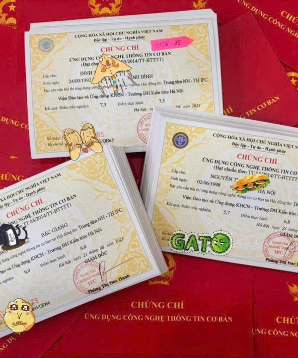 Lịch thi Chứng chỉ Tin học Cơ bản Đại học Kiến Trúc Hà Nội ngày 14/12/2025 7 chung chi tin hoc kien truc ha noi